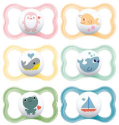 MAM Játszócumi Air, megújult! szilikon lapított (méret: 3) 16+ hó - babybear