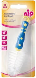 Nip Perie mini pentru tetine si accesorii biberoane, cu maner antialunecare, 0+ luni, nip 37011