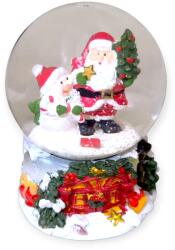  Téli mesék hógömb Mikulással és hóemberrel 8 cm (1241624)