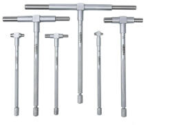 INSIZE Set 6 tije telescopice de interior INSIZE 8-150mm, arc auto-centrare, crom satinat (4206-1)