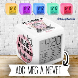 Time4Gift Egyedi Nevekkel - A világ legjobb lányos apukája ébresztő óra