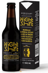  Night Shift Vintage 2025 / Russian Imperial Stout rumos és rhumos hordóban érlelve, makadámdióval és vaníliával (0, 33L) (11.8%)