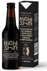 Horizont - Night Shift Vintage 2025 / Peanut Butter Jelly Imperial Pastry Stout Pedro Ximénez Sherrys hordóban érlelve (0, 33L) (11%)