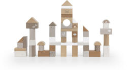 Label Label 50 darabos fa építőkocka készlet - Nugát