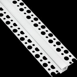 Lumiled Építészeti süllyesztett alumínium profil LED-ekhez, karton/gipszkarton lapba süllyesztve, 2 m + tejszerű árnyékolás