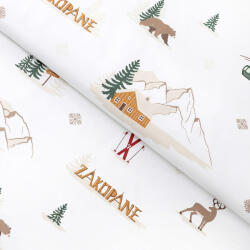 Goldea karácsonyi pamutvászon - zakopane 160 cm
