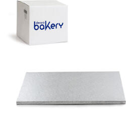 Decora Set 10 Platouri Tort Dreptunghiulare Argintii, 45 x 35 x H 1.2 cm (0931223.SET) Tava