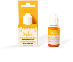 Decora Colorant Alimentar Lichid Liposolubil, Galben, 15 g (9600081)