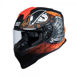 ORIGINE Casca moto Origine Dinamo Fighter, culoare fluo rosu negru mat, marime M (2030150274005M) - mxenduro