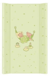 Ceba Baby Saltea de Infasat COMFORT 50x80cm, cu Intaritura, Grosime 3cm, Sistem Anti-Alunecare, Ursi in hamac verde 212-017-150 (212-017-150) Saltea de infasat