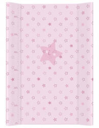 Ceba Baby Saltea de Infasat COMFORT 50x80cm, cu Intaritura, Grosime 3cm, Sistem Anti-Alunecare, Stele roz 212-066-130 (212-066-130) Saltea de infasat