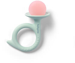 Babyono Inel gingival melc Babyono, verde roz, 1597 01 (1597/01)