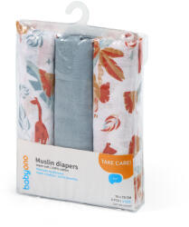 BabyOno Scutece muselina super soft, set 3 bucati, 100% bumbac, 70x70 cm, Babyono, 348 07 (348/07)