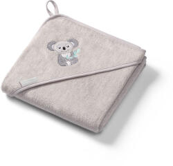 Babyono Prosop bebelusi din Fibra de Bambus cu Gluga Babyono GRI 346 06 Prosop Baita Nou-Nascut si Copii 100x100 cm (346/06)