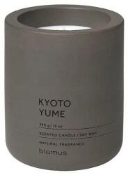 Blomus (Германия) Ароматна свещ BLOMUS FRAGA с аромат Kyoto Yume - Ø6.5 х 8 см - цвят сиво-кафяв (BLOMUS 65952)