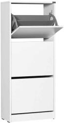 ADORE Pantofar Adore Compact Plus, 12 Perechi, 3 Compartimente, Alb - Stejar - Mov, 51x119x26 cm (SHC-330-BB-1) Pantofar