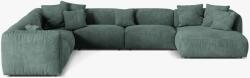 Micadoni Coltar modular Martina 404 cm panoramic "U" tapiterie catifea Velvet (MH095)