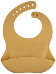 Canpol Силиков лигавник с джоб Canpol - Dots, 4+m (51/029_yel) - baby