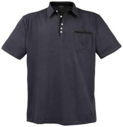 LAVECCHIA tricou polo pentru bărbați 1701 oversize Gri inchis 7XL