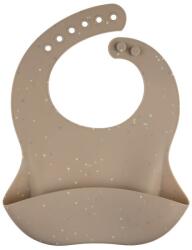 Canpol Силиконов лигавник с джоб Canpol - Dots, бежов (51/029_bei) - baby