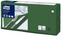 Tork Szalvéta 2 rétegű 1/4 hajtás lapméret: 32, 8 x 32, 5 cm 200 lap/csomag Lunch Tork_477214 sötétzöld (477214) - iroszer24