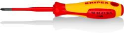 KNIPEX Отвертка PH/S 1, VDE 1000V жълто-червена ръкохватка 187мм, Knipex (K982401SLS) - yavor-m