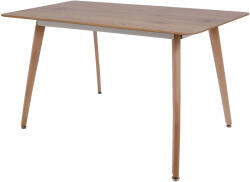 AMOSHOP Masa dining 120x80 - blat MDF stejar - picioare fag (MDN-12080-STJR)