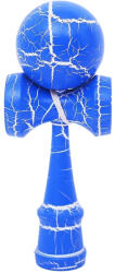 Flippy Kendama X Originala, Profesionala, Flippy, Kendama Cracked, din Lemn - 18 cm, Crack Albastru Alb (teo-163955)