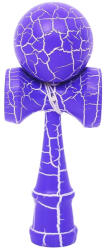 Flippy Kendama X Originala, Profesionala, Flippy, Kendama Cracked, din Lemn , 18 cm, Crack Mov Alb (teo-163956)