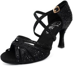 Elza Pantofi de dans pentru femei Elza - 919 negru 7, 5 cm Flare Mărime: 41