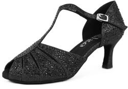 Elza Pantofi de dans pentru femei Elza - 775 negru 6, 5 cm Flare Mărime: 41