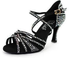 Elza Pantofi de dans pentru femei Elza - 971 negru 7, 5 cm Flare Mărime: 37
