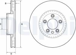 DELPHI Tarcza Ham. Porsche Cayenne 07- (bg9168c)