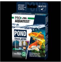 JBL PROAQUATEST POND Check pH/KH - gyorstesztet a savasság és a pH-stabilitás meghatározására kerti tavakban (JBL24074)