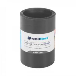 Cellfast Ágyásszegély 20cm x 9m grafit (egyenes) (30-243)