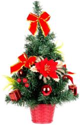 Magic home Karácsonyfa MagicHome Karácsony, feldíszített, piros, 40 cm (ST8091564)