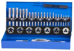  Menetmetsző és menetfúró készlet 33db (ST224038)