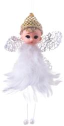 MagicHome MagicHome karácsonyi dekoráció, Tündér, fehér 10 x 7 x 11 cm (ST8091174)