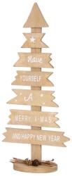 MagicHome MagicHome karácsonyi Woodeco dekoráció, Karácsonyfa táblákkal, csomag. 2 db, 40 x 17 cm (ST8090155)