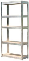 Polc Racks RAT40 MS, 1800x900x400 mm, fém, 5 polc, max. 175 kg, MDF (ST2212302)