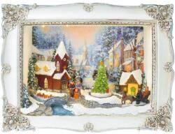 MagicHome MagicHome karácsonyi dekoráció, Karácsonyi kép, LED, 3D, 3x AA, belső, 28, 5 x 8, 2 x 21, 2 cm (ST8091500)
