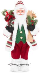 MagicHome MagicHome karácsonyi dekoráció, Mikulás sítalppal, 46 cm (ST8091321)