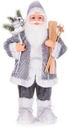 MagicHome MagicHome karácsonyi dekoráció, Álló Mikulás sítalppal, 60 cm (ST8091022)