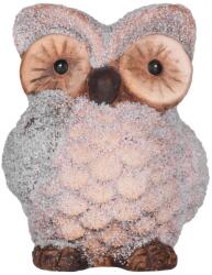 MagicHome MagicHome karácsonyi szobor, Bagoly, terrakotta, 9 x 8 x 9, 5 cm (ST8090072)