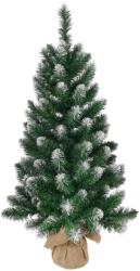 MagicHome Karácsonyfa MagicHome Karácsony Nico, juta fenyő, havas végek, 60 cm (ST8091005)