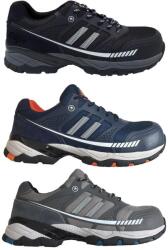 TOP ICE black S1P SRC (HK-002) védőfélcipő, kompozit orrmerevítő, kevlár talplemez, hasított bőr/gyöngyvászon felsőrész 44, FEKETE (HATOP_ICE_BLACK-44)