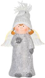 MagicHome MagicHome karácsonyi szobor, Angyalka átlátszó szárnyakkal, LED, terrakotta, 10, 5 x 6, 5 x 14 cm (ST8091407)