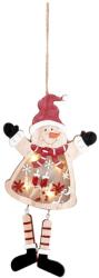 MagicHome MagicHome karácsonyi dekoráció, Hóember, LED, felfüggeszthető, MDF, 12, 5 x 2 x 23, 5 cm (ST8091482)