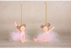 MagicHome MagicHome karácsonyi dekoráció, Balerina, műgyanta, felfüggeszthető, 9 x 4 x 7, 5 cm (ST8091029)