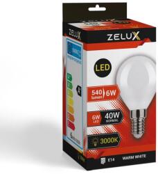 ZELUX Led Mini Globe G45 6W E14 3000K Mini Gömb - muholdvetel